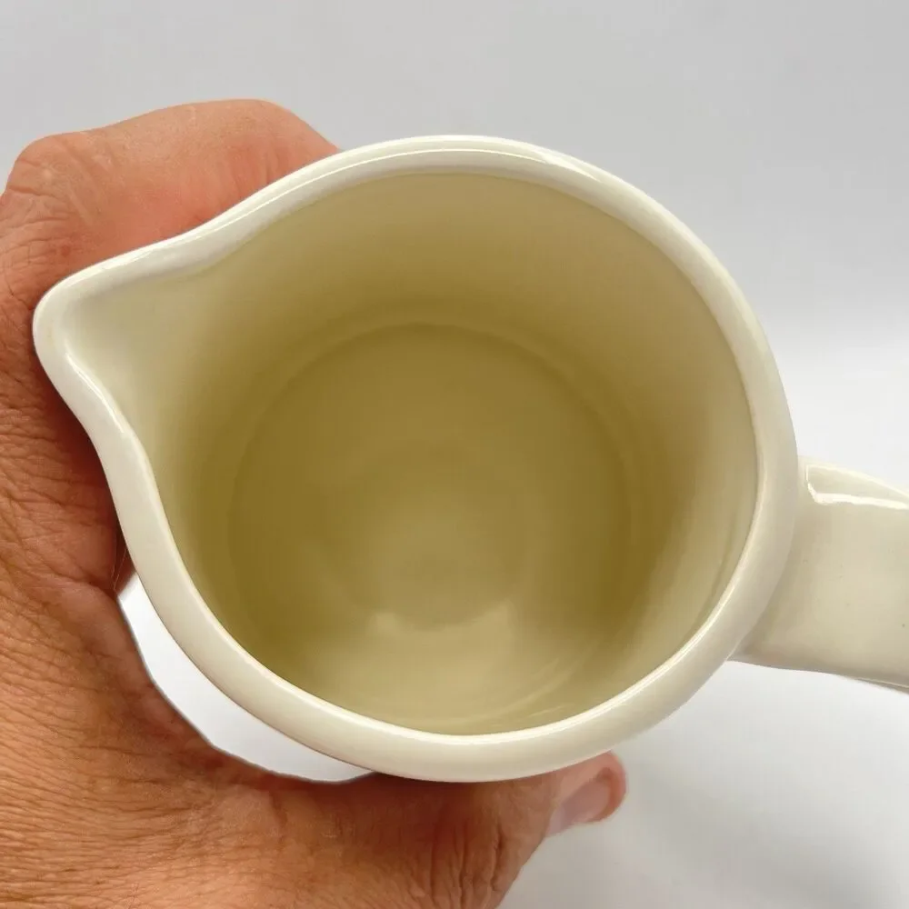 Pottery Barn Studio By Barbara Eugene Ivory White Creamer Pitcher